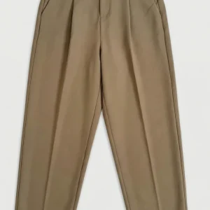 Camel Straight Fit Tailored Premium Trousers