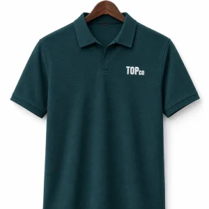 Men’s Deep Teal Collar T-Shirt